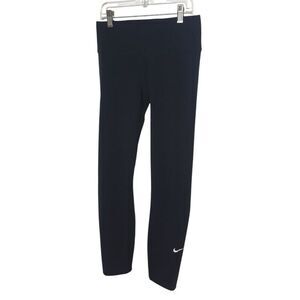 Nike Womens Leggings Small Black Dri-Fit Tapered Workout Gym Athletic